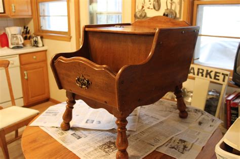 Vintage Colonial Style End Table Up Cycle Organized Clutter