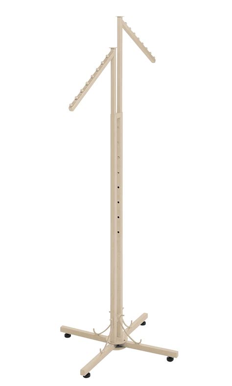 2 Way Clothing Rack With Slant Arms Boutique Ivory