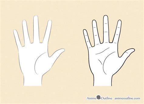 How To Draw Anime Hands Step By Step Animeoutline