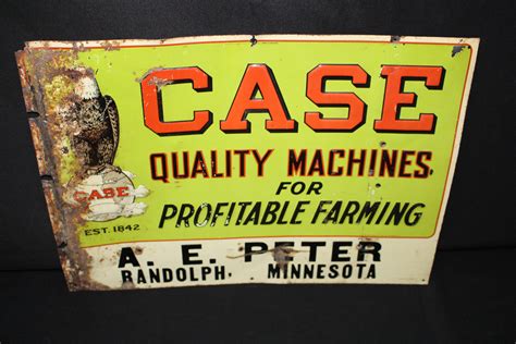 Sold Price Rare Ji Case Farm Machinery Randolph Mn Tin Sign February