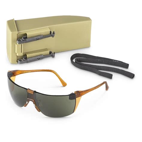 New U S Military Ballistic Glasses With Case 197204 Military Eyewear At Sportsman S Guide