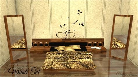 Naima Set Bed Endtable Mirror By Dalailama At The Sims Lover Sims