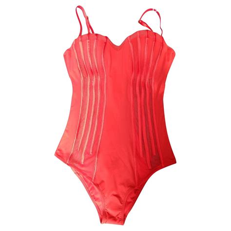 La Perla Red One Piece Swimsuit 38 A Lycra Ref504750 Joli Closet