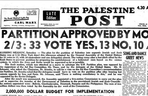 On This Day Un Passes 1947 Palestine Partition Plan The Jerusalem Post