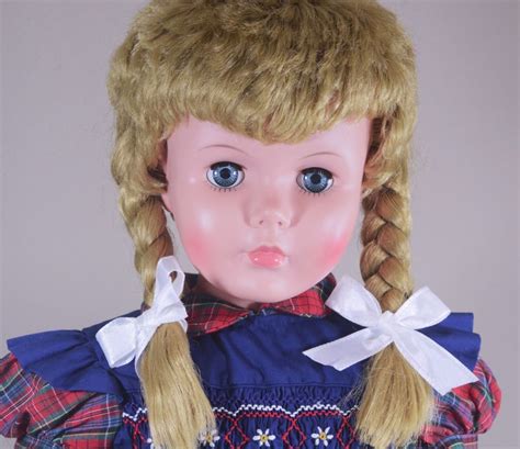 Unmarked Playpal Companion Doll 35 Allied Eastern Blonde Hair And