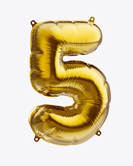 Number 5 Foil Balloon Free Download Images High Quality Png 