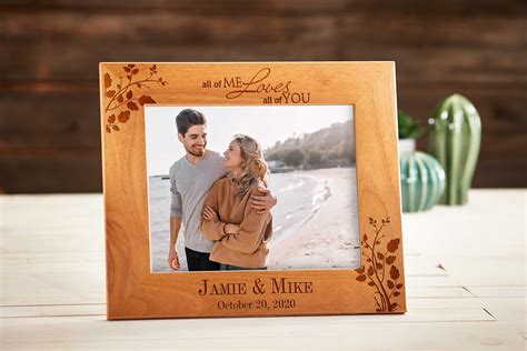 Personalized Engraved Frame Custom Photo Frame Frame For A Couple