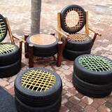 Photos of Yard Ideas Using Old Tires