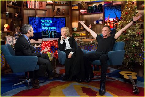 Video Andy Cohen Kisses Sting While Playing Spin The Bottle Photo 3827592 Andy Cohen Sting