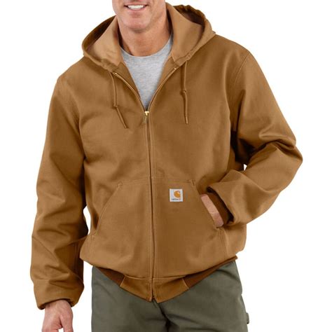 Carhartt Mens Duck Active Thermal Lined Jacket Bobs Stores