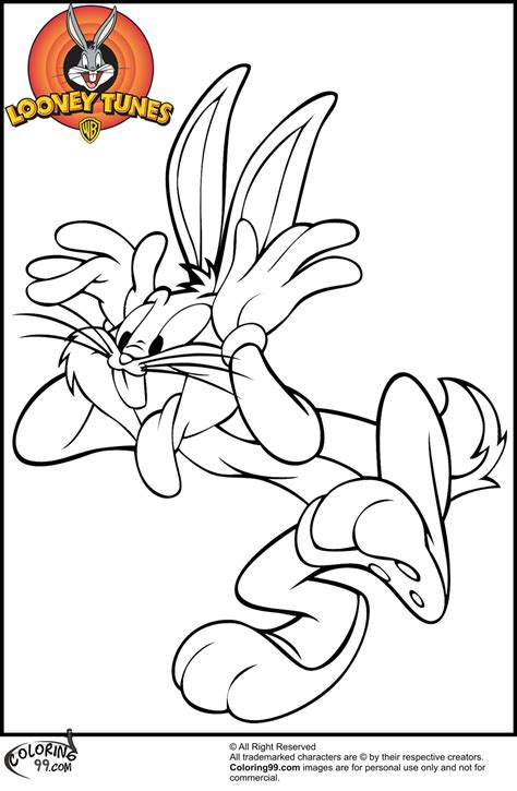 Browse through the collection, click on the one you like, and issue print command from browser. Bugs Bunny Coloring Pages | Team colors