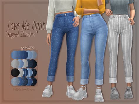 The Sims Resource Trillyke Love Me Right Cropped Skinnies