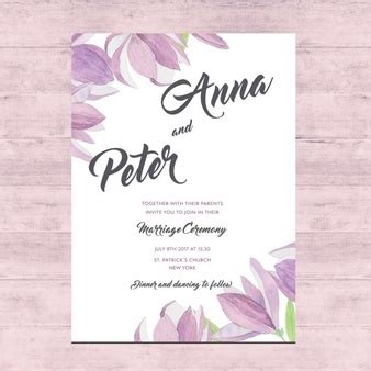 vector floral wedding card design