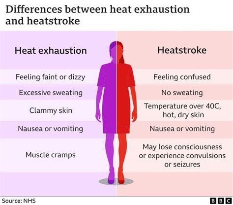 Heat Exhaustion Symptoms Heat Stroke Risk Sign And Symptom And Prevention Infographic Il Stock