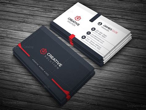 Business cards are not a standalone piece of advertising, it has a very distinctive context. Elegant Business Card 000112 - Template Catalog