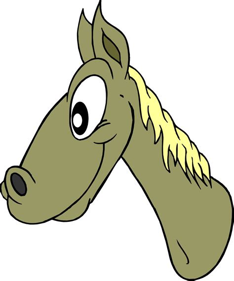 Cartoon Horse Head Clipart Clipartix