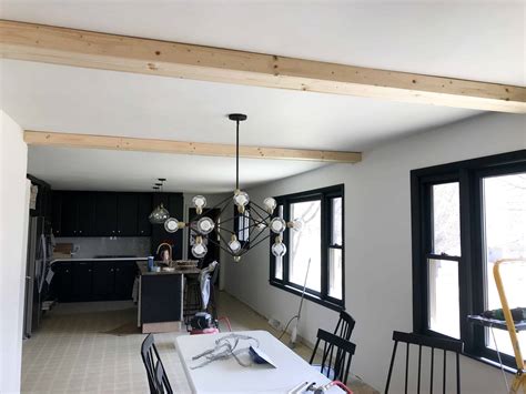 Faux wood beams are a custom item, so you will need to measure your space and order the beams. How to Install Faux Ceiling Beams (8 of 12) - Bright Green ...