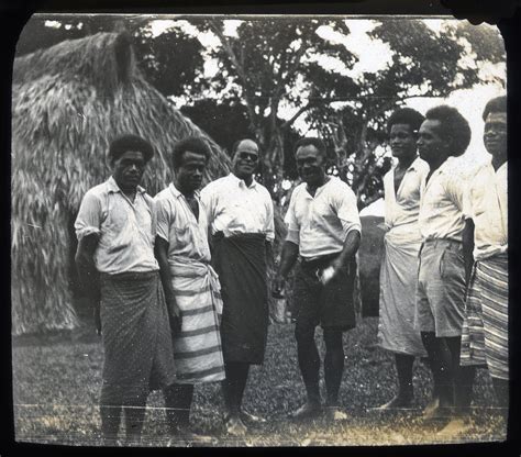 Fijian Men In Sulu Skirts Living Histories