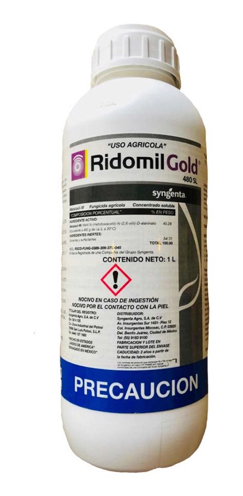 Ridomil Gold Fungicida Metalaxil Lt Env O Gratis