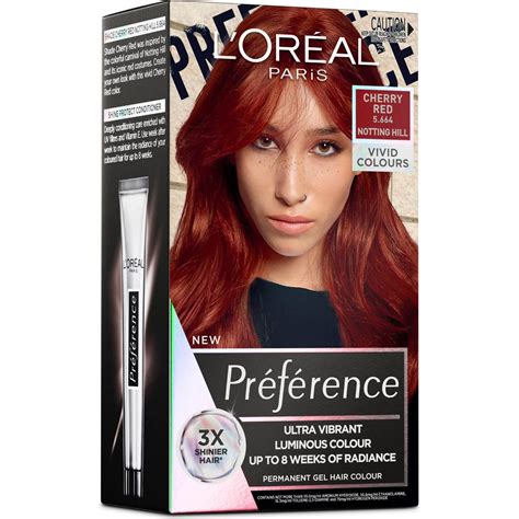 Loreal Paris Preference Vivids Hair Colour Cherry Red Each Woolworths