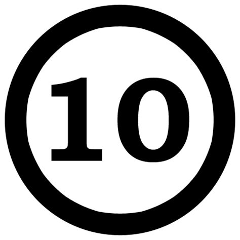 Number 10 Icon Transparent Number 10png Images And Vector Free Icons