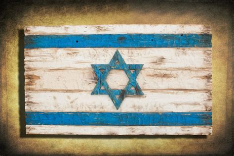 You have permission to pin (with rights information included in pin) 3. Handmade, Distressed Wooden Israel Flag, vintage, art ...