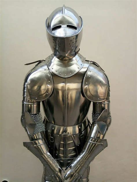 Rare Medieval Knight Suit Of Templar Armor Wtunic Combat Full Etsy