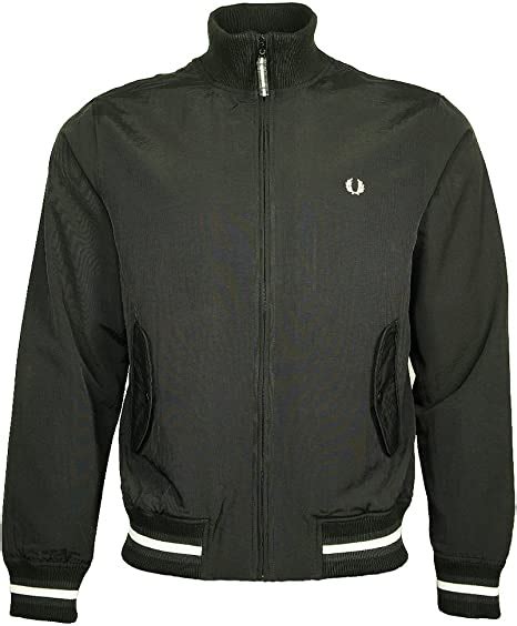 Fred Perry Tipped Bomber Jacket In Black Xx Large Uk Clothing