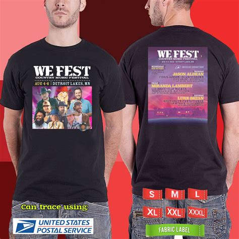 2022 Live We Fest Music Festival Black Tshirt W Lineup Code Rdf02