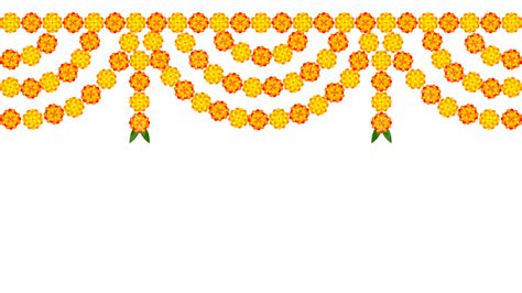 Marigold Door Toran Garland Border Hindu Festival Decorations