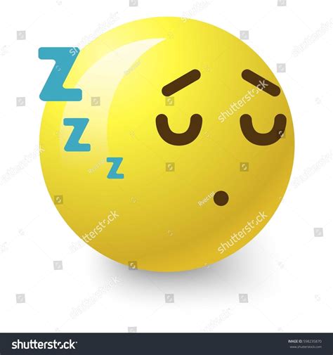 Sleepy Smiley Icon Cartoon Illustration Of Sleepy Smiley Vector Icon
