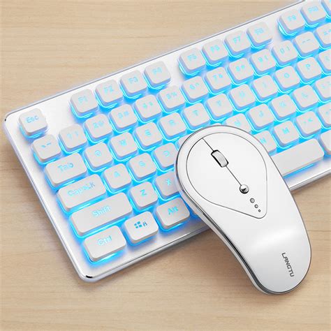 Silent 24ghz Wireless Backlit Keyboard And Mouse Combo Set For Desktop