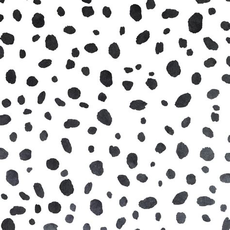 Dalmatian Dots Wallpaper Animal Print Black White Trendy Etsy