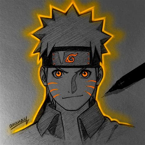 Made Narutos Glow Art Naruto