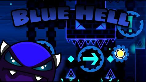 Blue Hell Demon By Lazye Rebeat 1 Coin Geometry Dash Youtube