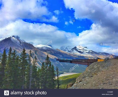 Glacier Skywalk Jasper National Park Stock Photo Alamy