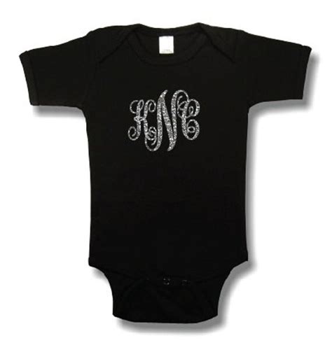 Personalize Monogram Baby Bodysuit Personalized Baby