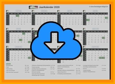 Download gratis de onderstaande kalenders om thuis of op het werk af te drukken. Kalender 2020 Jaarkalender | Belgie Verlengde Weekends ...
