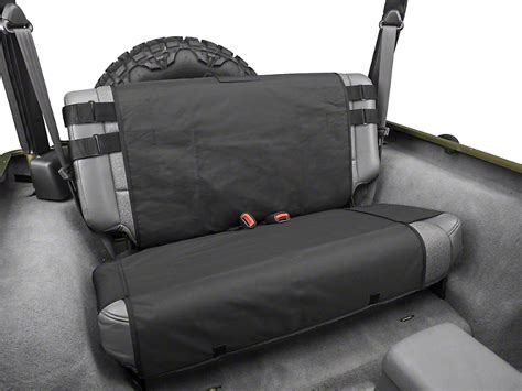 Rugged Ridge Jeep Wrangler Rear Cargo Seat Cover Black 1324601 87