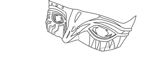 Allen Walker Mask Line Art By Shadowavenger94 On Deviantart