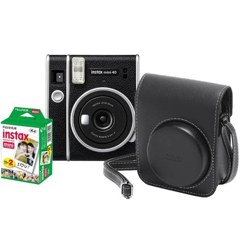 Fujifilm Instax Mini 40 Ex D Black Starter Kit Kamera Express