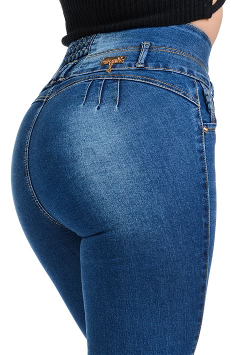 Colombian Design Butt Lift Levanta Cola High Waist Skinny Jeans