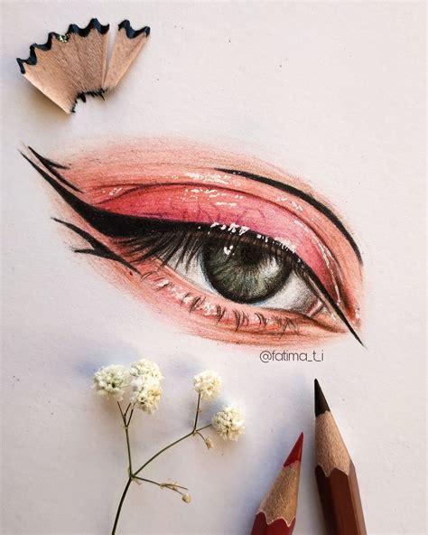 aesthetic eye drawing with colored pencils prismacolor art book art drawings realistic drawings