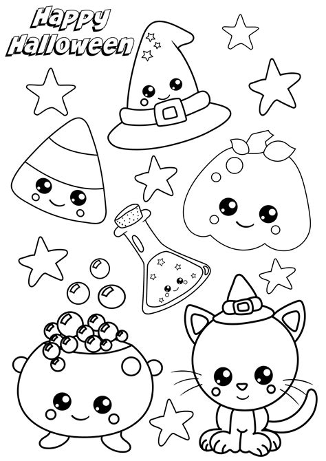 Cute Coloring Pages Cute Halloween Coloring Pages Halloween Coloring