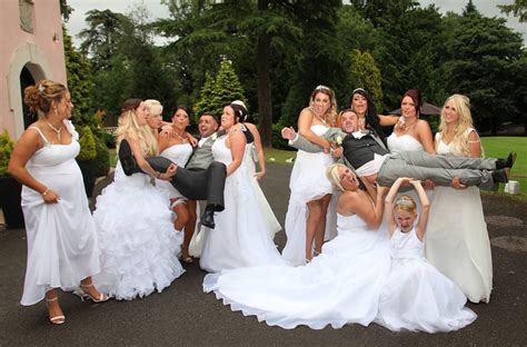 This Gay Couple Asked All Their Bridesmaids To Wear Wedding Dresses