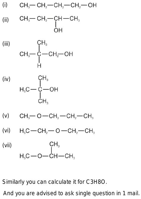 Write The Number Of Structural Isomers Of The Compound Class My Xxx