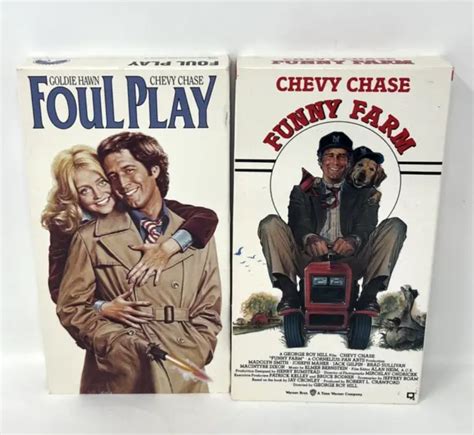 Funny Farm Vhs 1988 Chevy Chase And Foul Play Goldie Hawn With Chevy