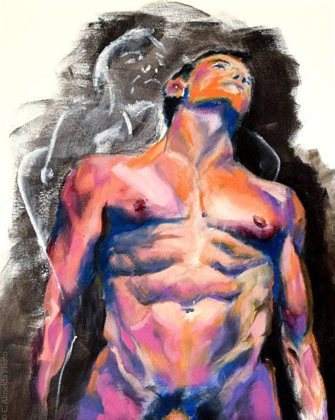 Nude Male Painting By Carmo Almeida Saatchi Art