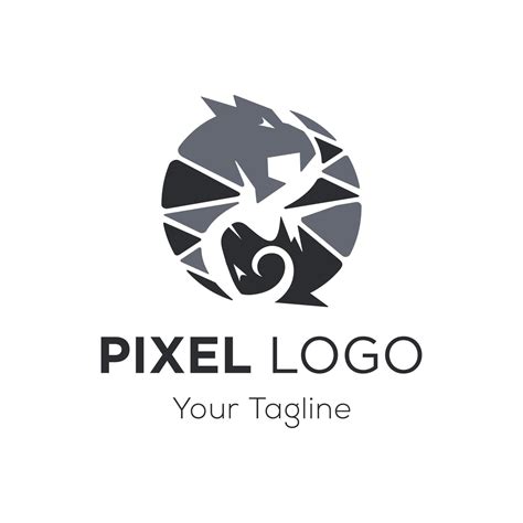 Pixel Logo Design Vector Template 20448533 Vector Art At Vecteezy