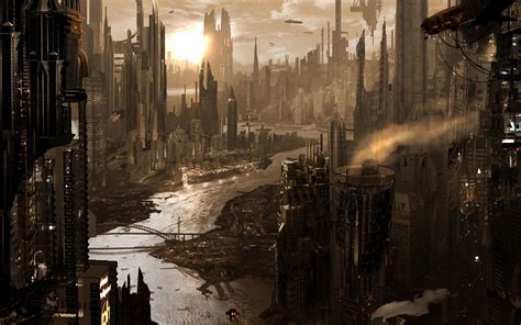 Steampunk City Wallpaper Hd Free 4k Wallpaper